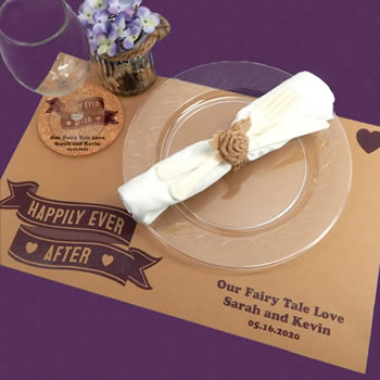 kraft placemats personalized