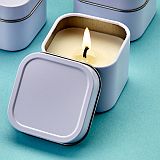 White scented   travel  Candle Tin