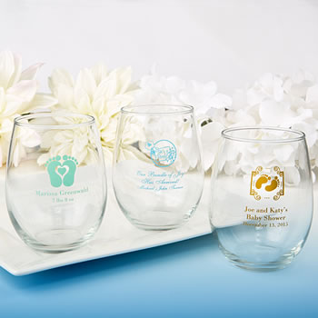 Personalized Stemless Wine Glass With Bulk Pricing Custom Business Gifts,  Clients, Wedding Favors, Parties, Birthdays, Events 